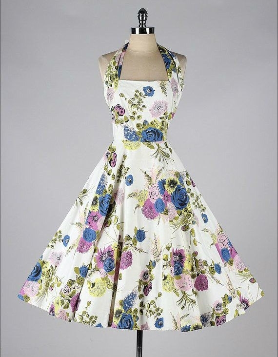 Летние платья 1950-х годов.