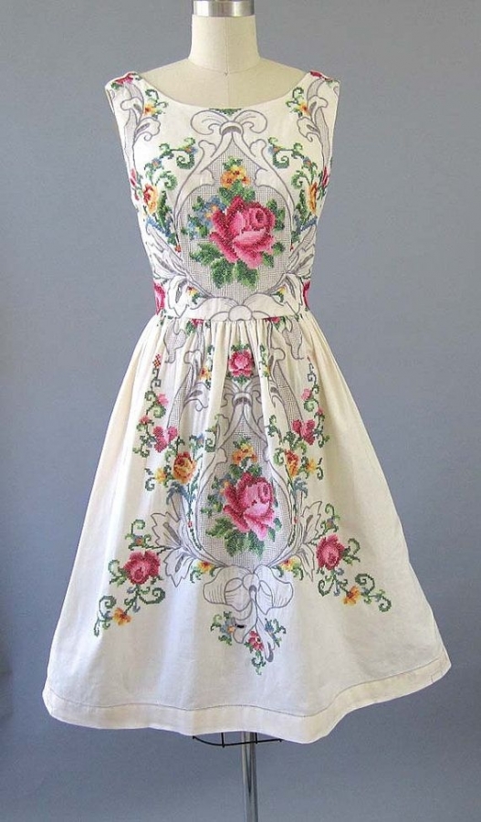 Летние платья 1950-х годов.