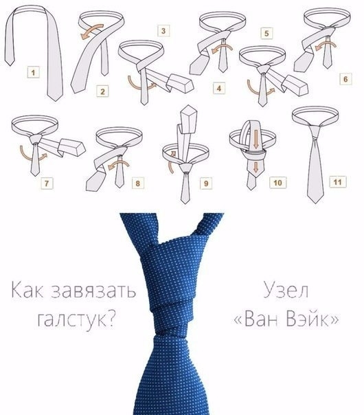6 способов завязать своему мужчине галстук красиво