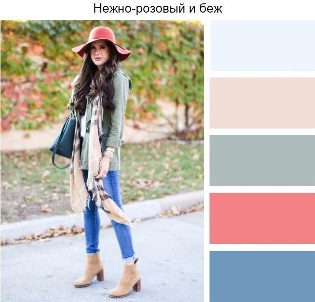 Сочетания цветов для шапок и шарфов.