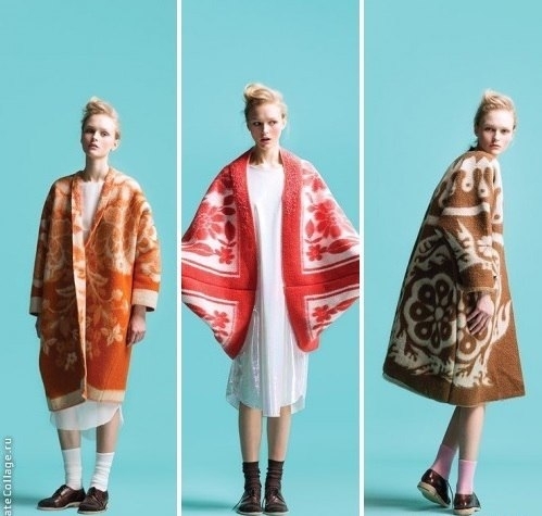 Нет, это не одеяла. Это пальто от эстонского дизайнера бренда Marit Ilison.