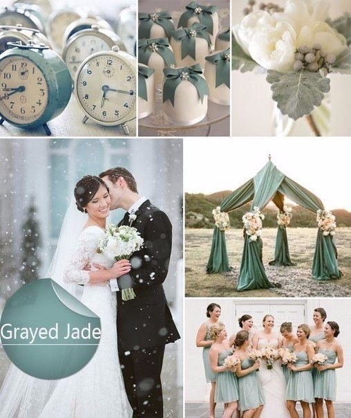 Топ-10 популярных цветовых решений для свадьбы.