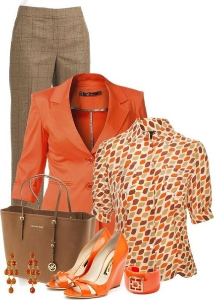 Оранжевый в весеннем гардеробе.