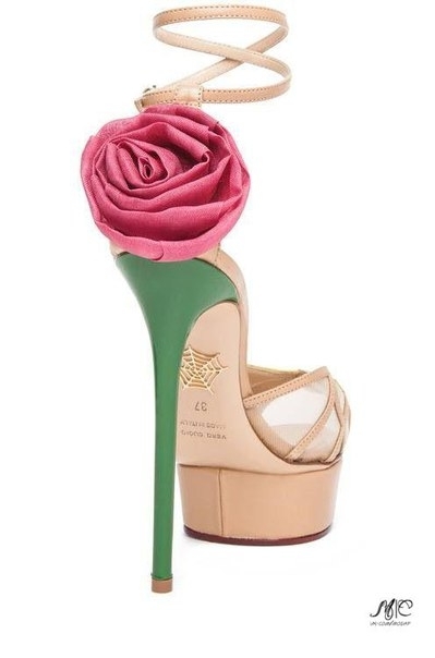 Креативные туфли от Charlotte Olympia.