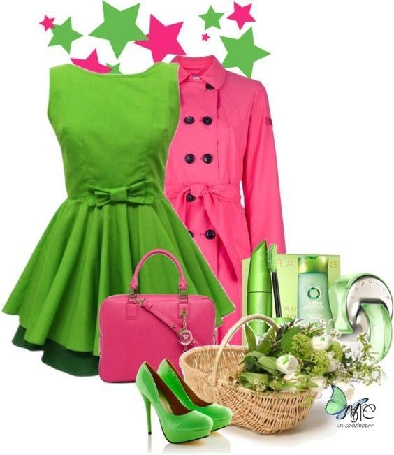 6 стильных сочетаний розового и зеленого