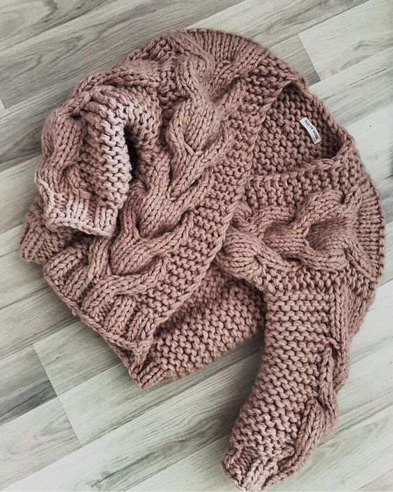 Свитера из крупной вязки