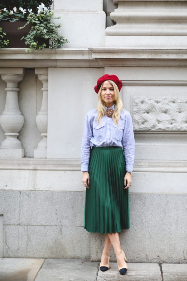 С чем носить юбку-плиссе: 15 стильных примеров