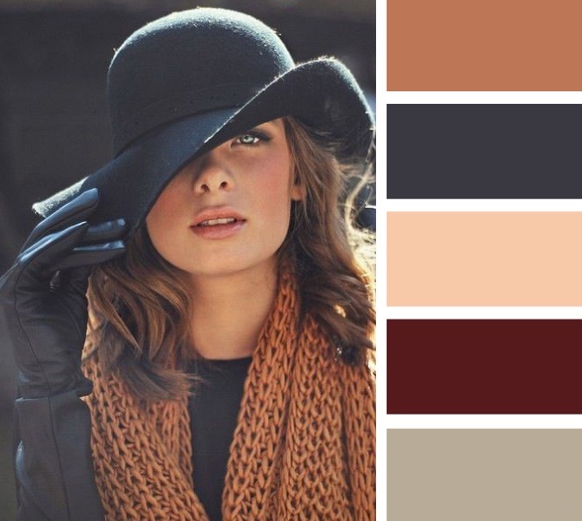 15 актуальных цветовых решений для шарфа и шапки
