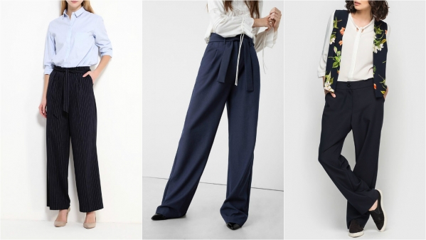 Модные широкие брюки: как выбрать и с чем носить