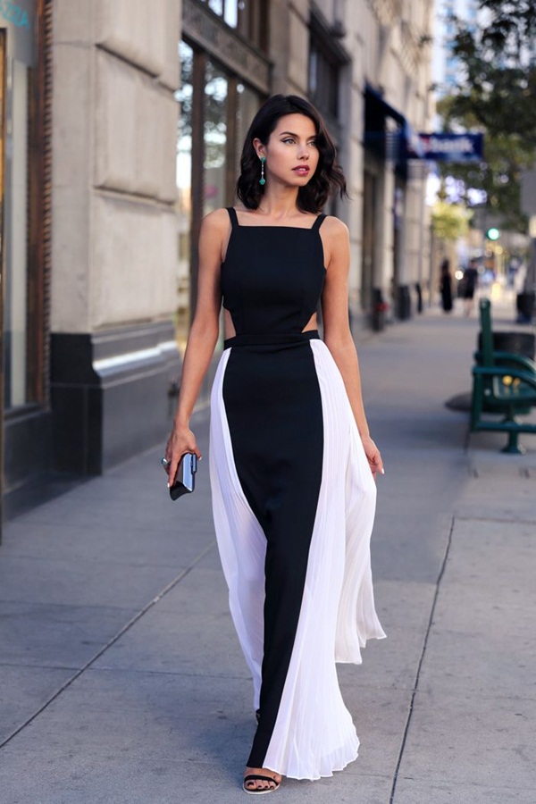 Идея для праздника: платье в стиле color blocking