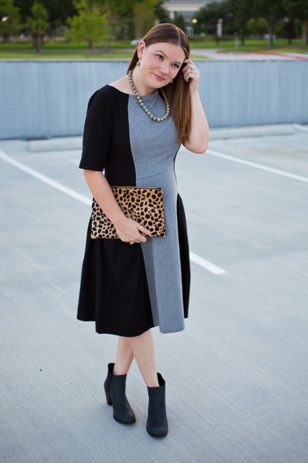 Идея для праздника: платье в стиле color blocking