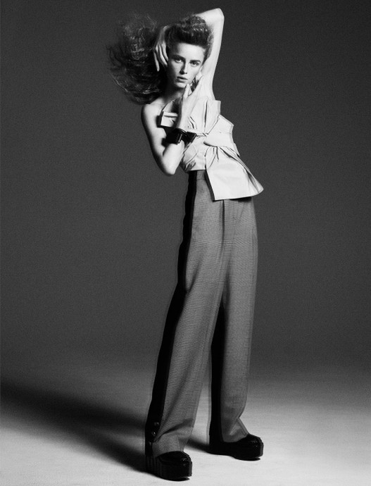 Rianne van Rompaey for W Magazine by Karim Sadli