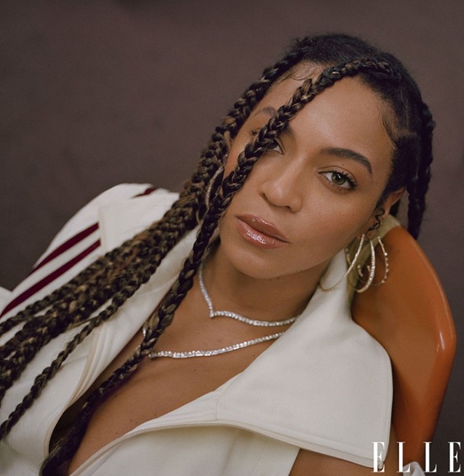 Beyoncé в фотосессии для ELLE Magazine. Фотограф Melina Matsoukas