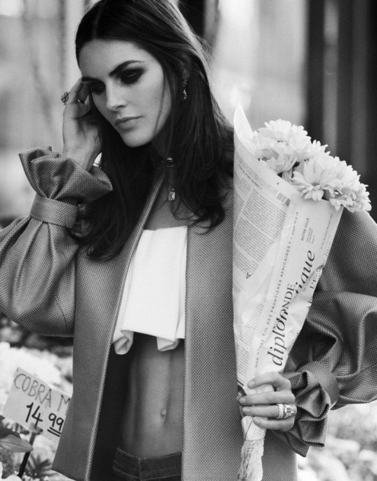 Hilary Rhoda for DuJour by Thomas Whiteside