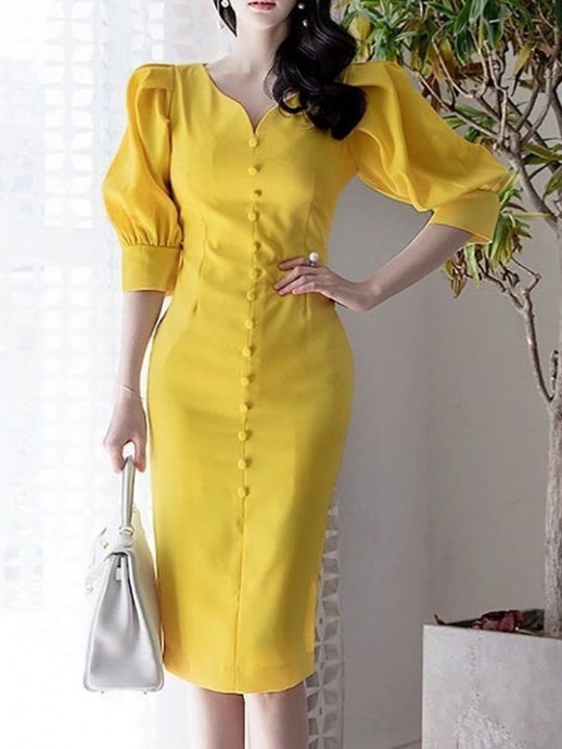 Красивые и стильные летние платья в жёлтых оттенках