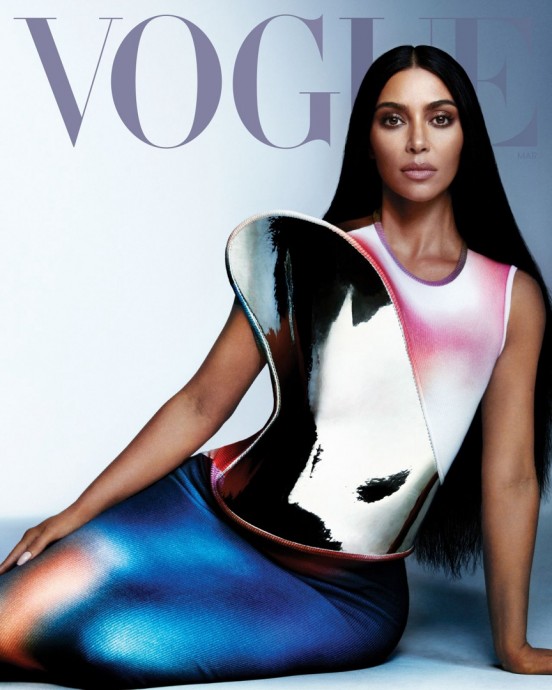 Ким Кардашьян (Kim Kardashian) в фотосессии для Vogue US