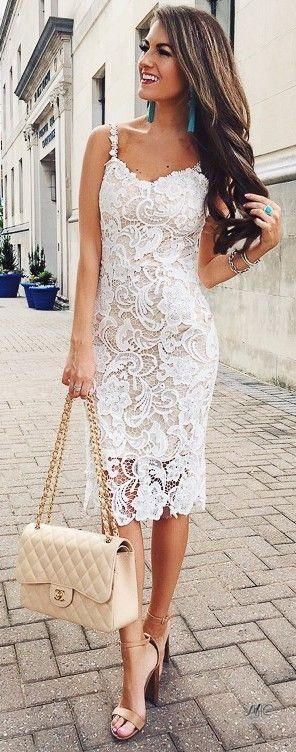 Look с белым платьем! Look с белым платьем!