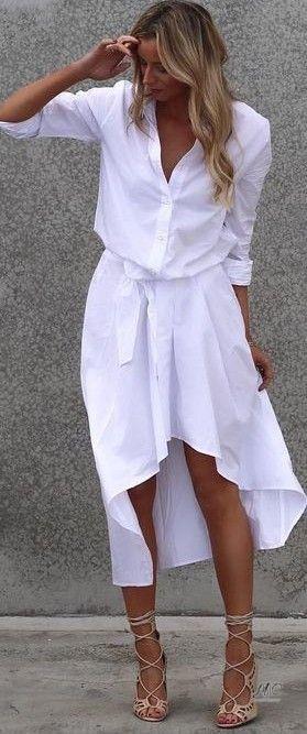 Look с белым платьем! Look с белым платьем!