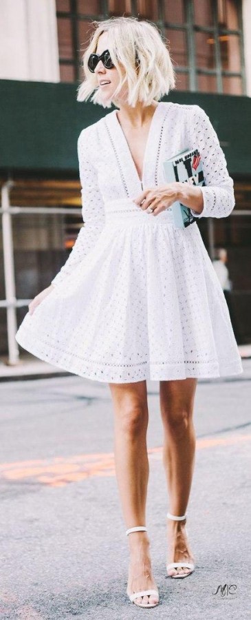 Look с белым платьем! Look с белым платьем!