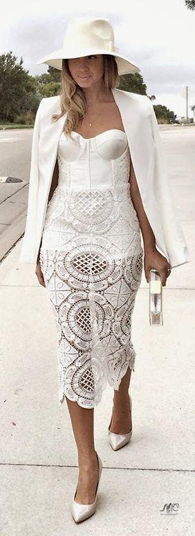 Look с белым платьем! Look с белым платьем!