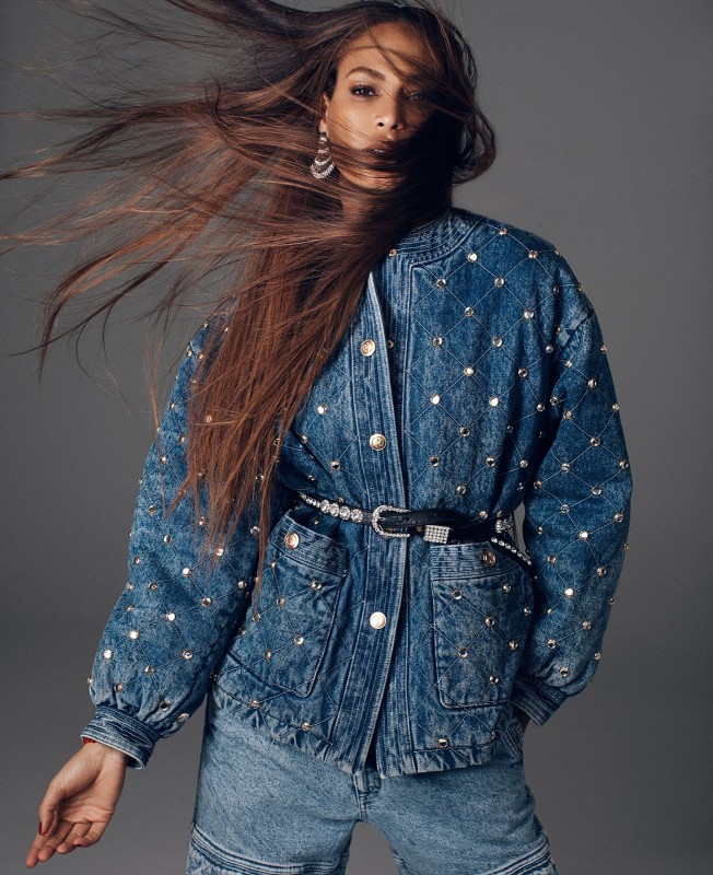 Joan Smalls for US Elle by Alexi Lubomirski