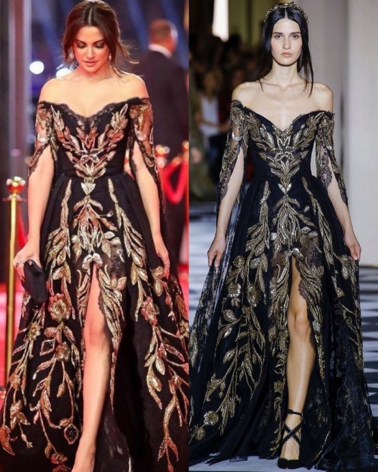 Тунисская aктриса Дорра Заррук в наpядах Zuhair Murad