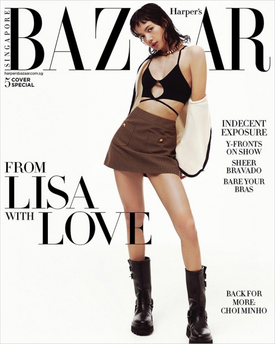 Лиса / Lisa (Blackpink) в фотосессии для журнала Harper’s Bazaar Singapore (2023)