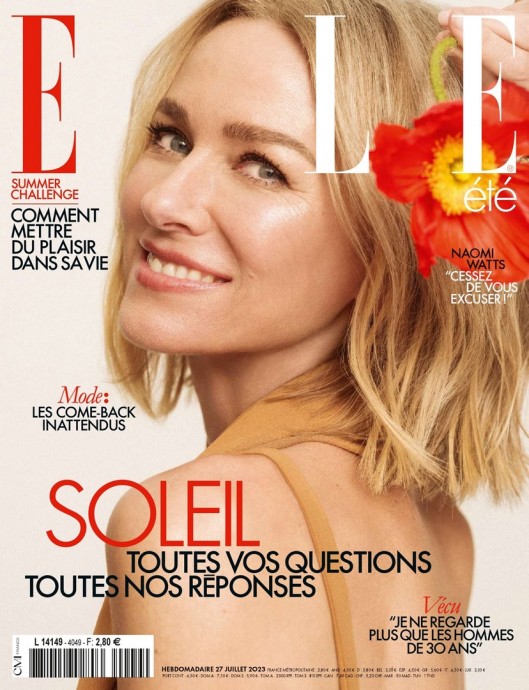 Наоми Уоттс (Naomi Watts) в фотосессии для журнала Elle France (2023)