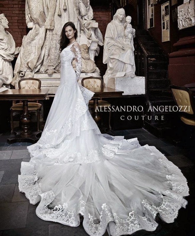 Bianca Balti for Alessandro Angelozzi Couture Bridal by Fabrizio Ferri