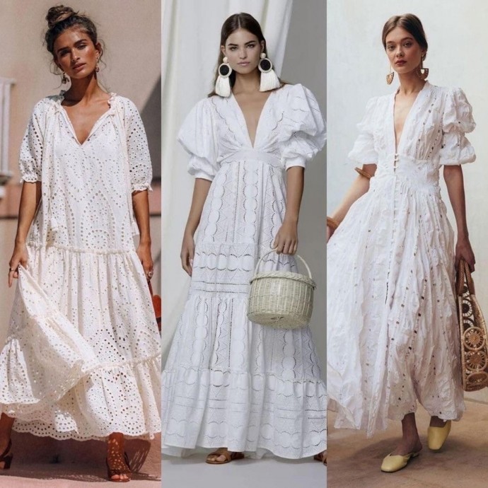 Идеальный вариант на лето - белое платье