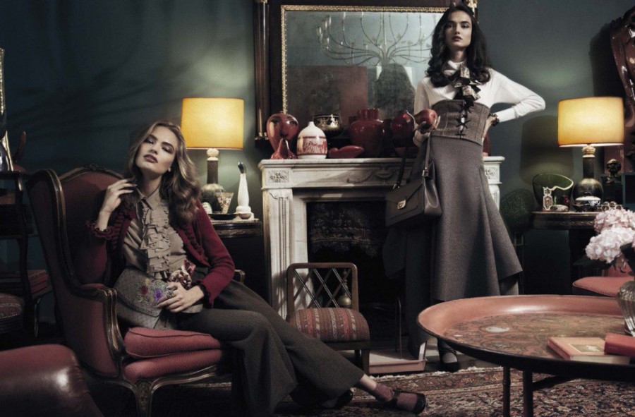 Blanca Padilla and Anna Mila for Vogue Italia by Greg Lotus