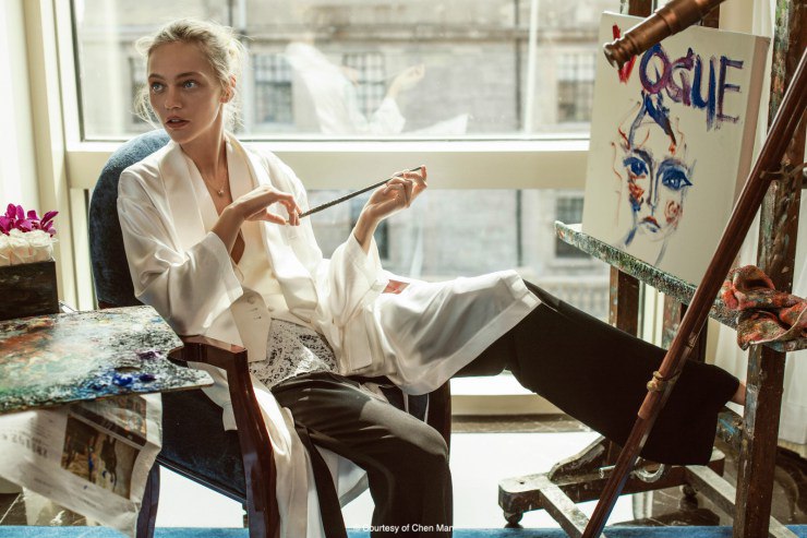 Anja Rubik, Sasha Pivovarova for Vogue China by Chen Man