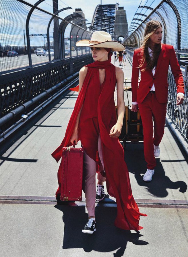 Stella Lucia and Nic Smith for Vogue Australia by Mario Testino Stella Lucia and Nic Smith for Vogue Australia by Mario Testino