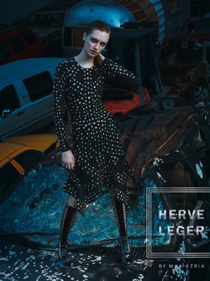 Daga Ziober for Herve Leger Campaign by Boe Marion