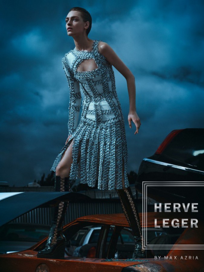 Daga Ziober for Herve Leger Campaign by Boe Marion