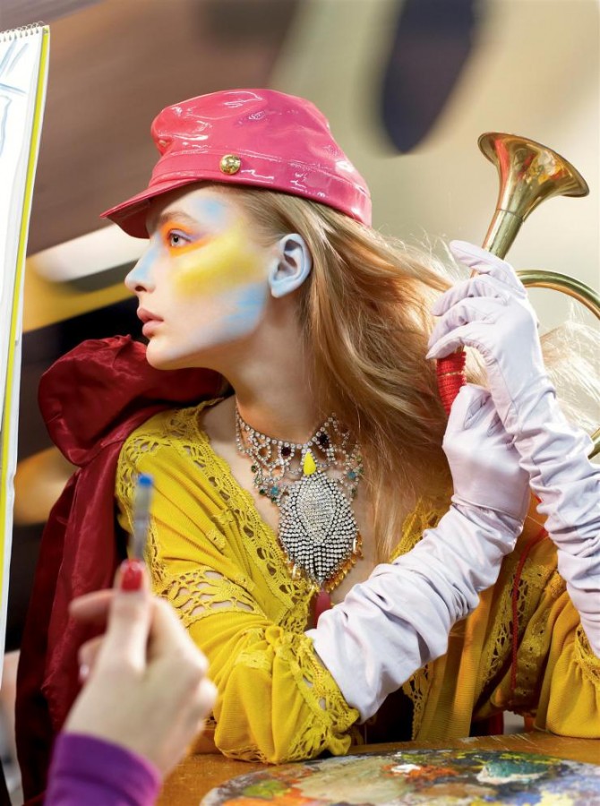Sasha Pivovarova, Snejana Onopka, Caroline Trentini & Lily Donaldson for Vogue US by Steven Meisel Sasha Pivovarova, Snejana Onopka, Caroline Trentini & Lily Donaldson for Vogue US by Steven Meisel