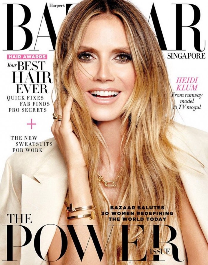 Heidi Klum for Harper’s Bazaar Singapore by Yu Tsai