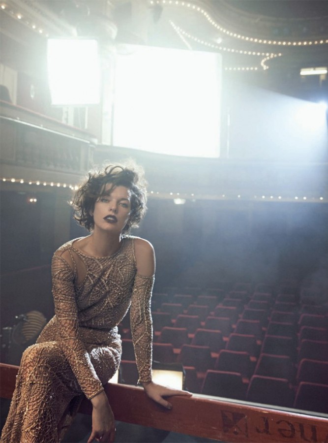 Milla Jovovich for Vogue Italia by Peter Lindbergh