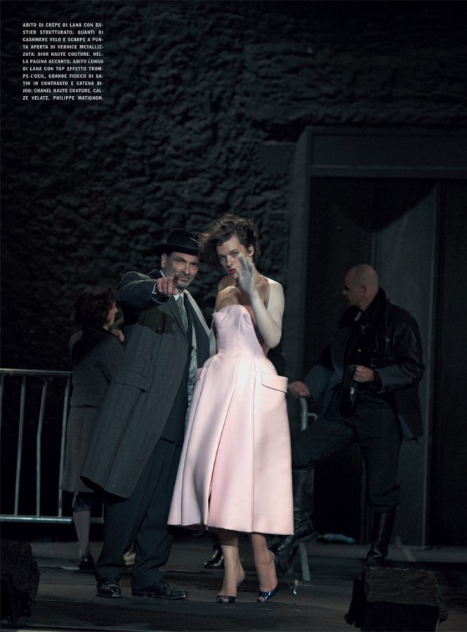 Milla Jovovich for Vogue Italia by Peter Lindbergh