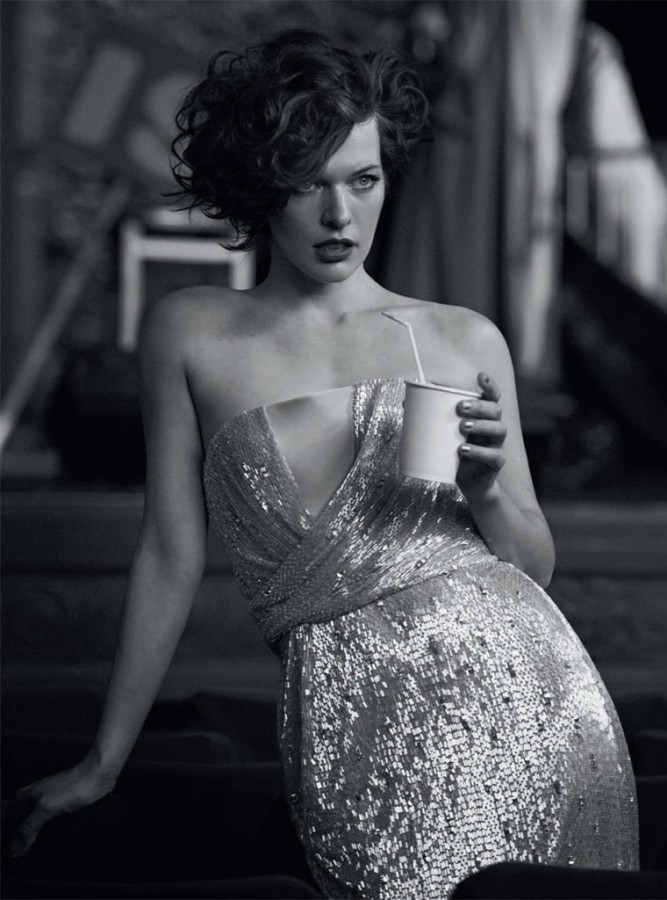 Milla Jovovich for Vogue Italia by Peter Lindbergh