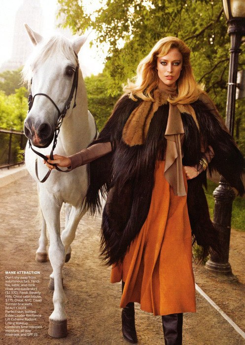 Raquel Zimmermann for Vogue US by Inez van Lamsweerde and Vinoodh Matadin