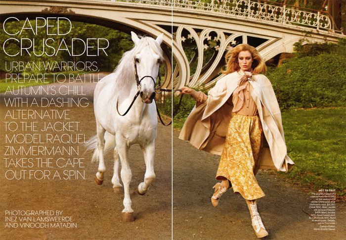 Raquel Zimmermann for Vogue US by Inez van Lamsweerde and Vinoodh Matadin Raquel Zimmermann for Vogue US by Inez van Lamsweerde and Vinoodh Matadin