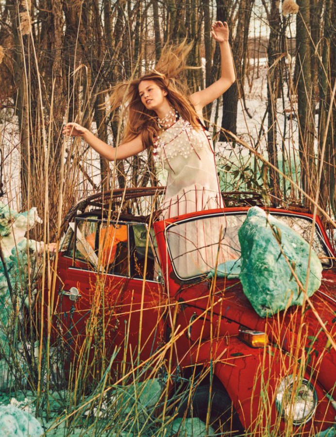 Anna Ewers for W Mazagine by Ryan McGinley