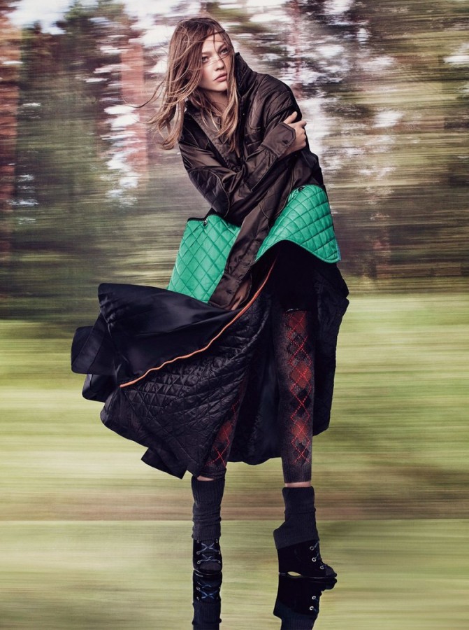 Sasha Pivovarova for Vogue UK by Craig McDean