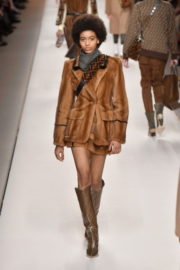 Показ Fendi в Милане Показ Fendi в Милане