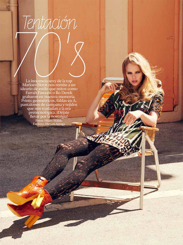 Marloes Horst for Glamour Spain by Hilary Walsh