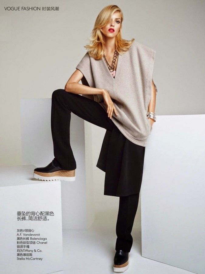 Anja Rubik for VOGUE China by Patrick Demarchelier Anja Rubik for VOGUE China by Patrick Demarchelier