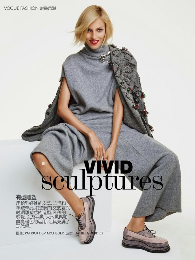 Anja Rubik for VOGUE China by Patrick Demarchelier Anja Rubik for VOGUE China by Patrick Demarchelier