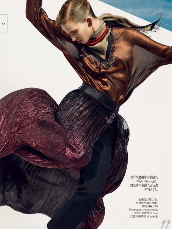 Sasha Luss for Vogue China by Nathaniel Goldberg