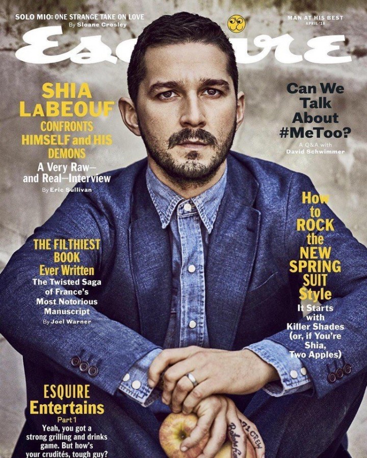 Шайя Лабаф для Esquire, апрель 2018 Шайя Лабаф для Esquire, апрель 2018